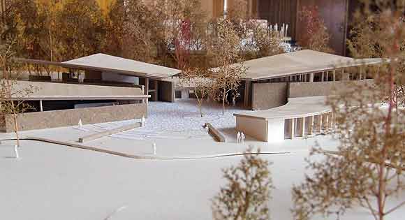 Forslag til moske. Model af afgangselev fra Arkitektskolen i Århus, Marie Sofie Larsen 2007 (arkivfoto: Ulrik Ricco Hansen)