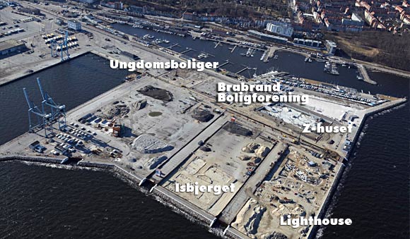 Kilde: Aarhus Kommune: http://www.debynaerehavnearealer.dk. Luftfoto marts 2011. Kilde: Aarhus Kommune: http://www.debynaerehavnearealer.dk
