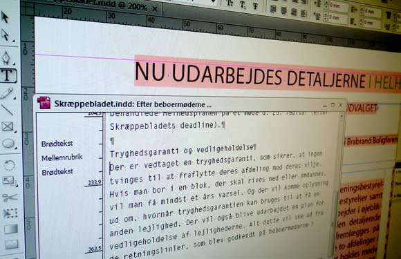 Arkivfoto af Ulrik Ricco Hansen: Fra Skræppebladet i InDesign Arkivfoto af Ulrik Ricco Hansen: Fra Skræppebladet i InDesign