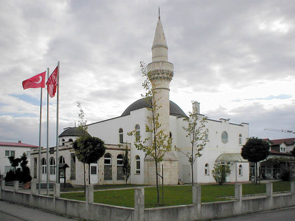 Arkivfoto af Schmelzle fra Wikipedia: Moskeen i Eppingen i det sydlige Tyskland