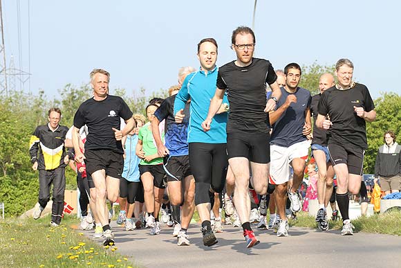 Parkrun i Hasle Bakker - nu ogs&aring; som holdl&oslash;b. Pressefoto: DSI Hasle Bakker