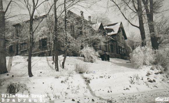 Hans Broges villa lå ved J.P. Larsens Vej indtil 1987.