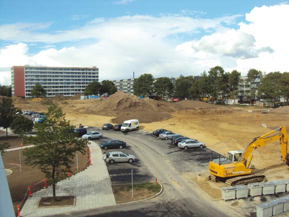  Lige nu ser området ret ufærdigt ud, men når der kommer træer og andet grønt, kommer det for alvor til at se hyggeligt ud