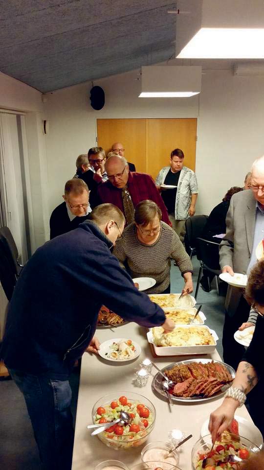 Folk var tilfredse med aftenen og menuen.