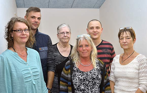 Den nye bestyrelse fra venstre: Anja Spalding (1.-suppleant), Michael Mondrup Wied, Kirsten Larsen, Annelie Elvborn, René Kramer Mønsted, Dorthe Gottlieb.