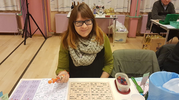 Lotte Johannesen råbte “banko” ret mange gange i løbet af aftenen.