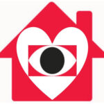 Skræppebladet har indsat et hjerte i Nabohjælps logo for at understrege, at nabohjælp i Brabrand Boligforening ikke kun er overvågning, men også aktive og gode naboer i hverdagen. 