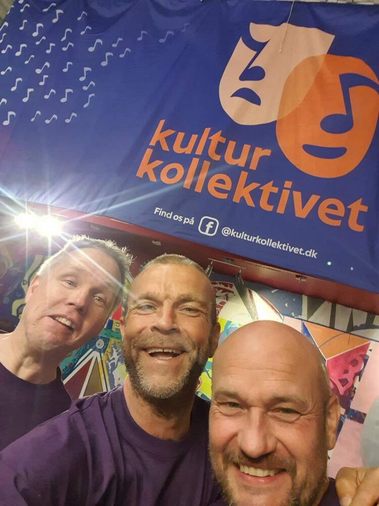 De tre initiativtagere bag Kulturkollektivet: fra venstre Asger Rasmussen, Paw Simon Krogh og Jesper Kirkegaard.